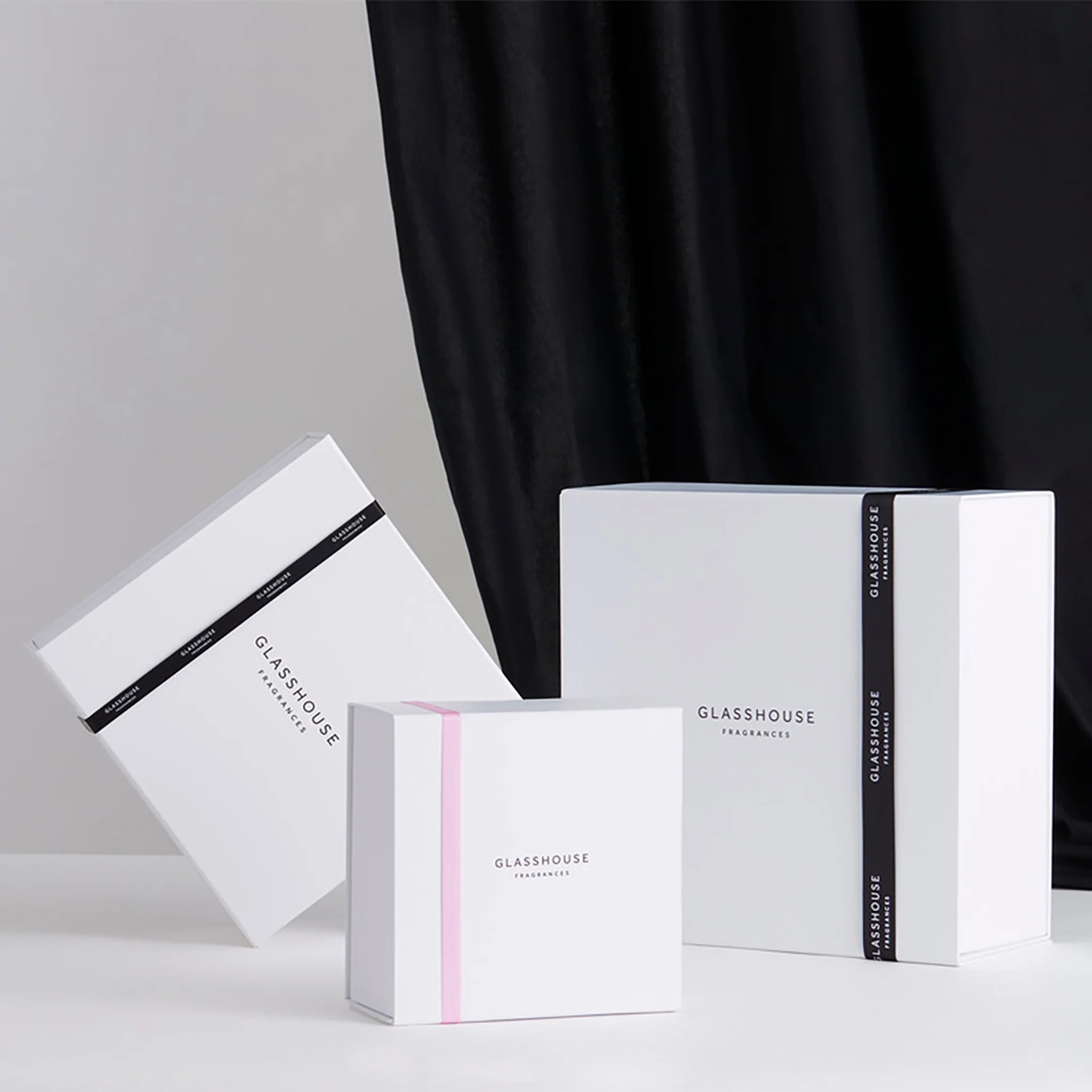 Gift Box With Pink Ribbon